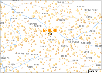 map of Gračani