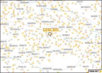 map of Gračani