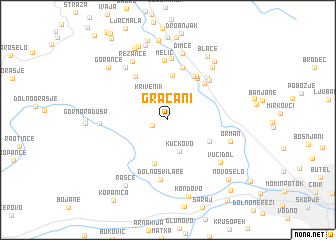 map of Gračani