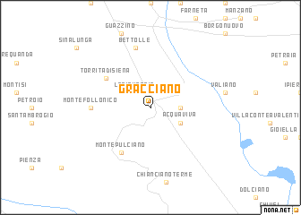 map of Gracciano