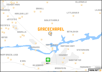 map of Grace Chapel