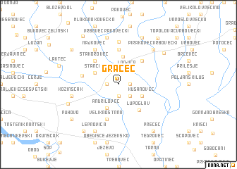 map of Gračec