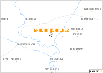 map of Graciano Sanchez