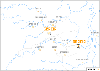 map of Gracia