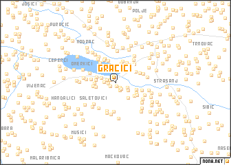 map of Gračići