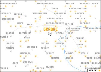 map of Gradac