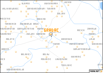 map of Gradac