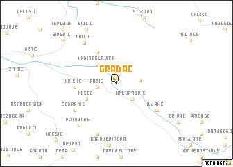 map of Gradac