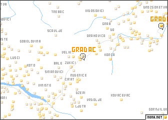 map of Gradac