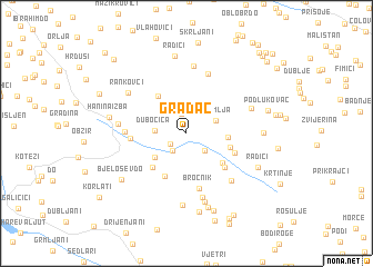 map of Gradac