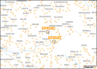 map of Gradac