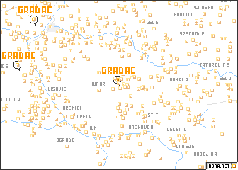 map of Gradac