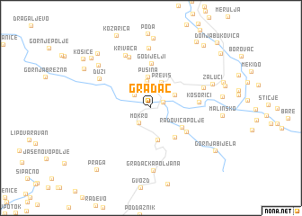 map of Gradac