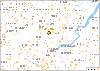 map of Gradac