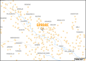 map of (( Gradac ))