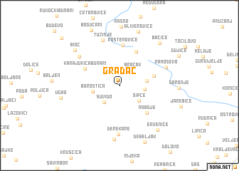 map of Gradac