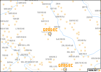 map of Gradec