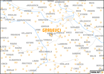 map of Gradevci