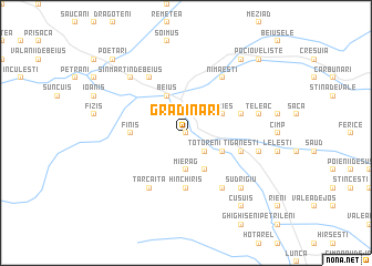 map of Grădinari