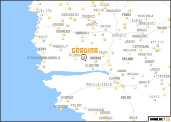 map of Gradina