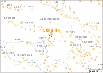 map of Gradina