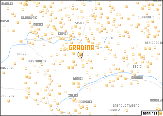 map of Gradina