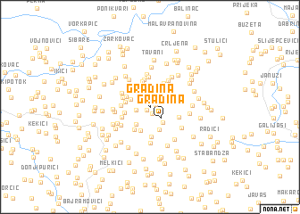 map of Gradina