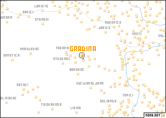 map of Gradina
