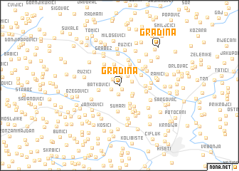 map of Gradina