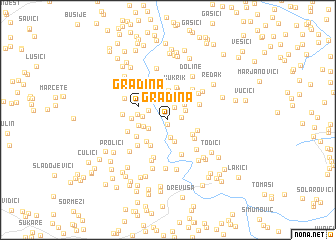 map of Gradina