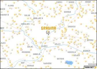 map of Gradina