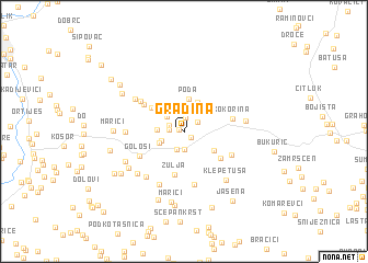 map of Gradina