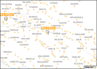 map of Gradina