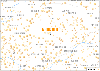 map of Gradina