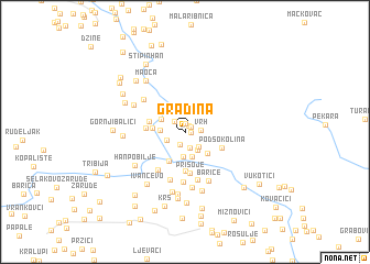 map of Gradina