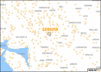 map of Gradina