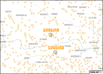 map of Gradina