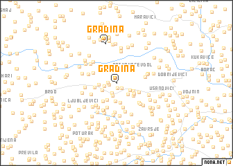 map of Gradina