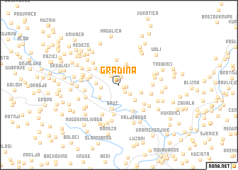 map of Gradina