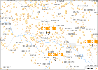 map of Gradina