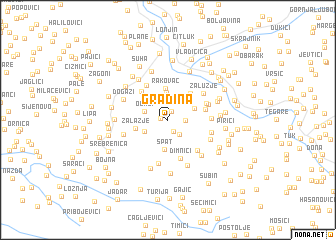 map of Gradina