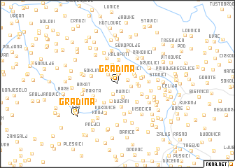 map of Gradina