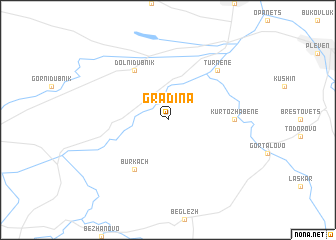 map of Gradina