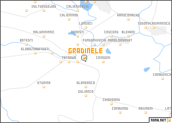 map of Grădinele