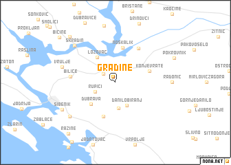 map of Gradine