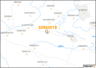 map of Grădiniţa