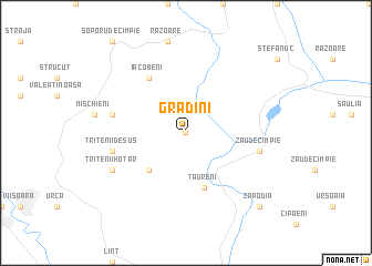 map of Grădini