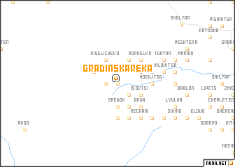 map of Gradinska Reka