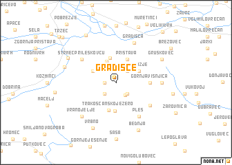 map of Gradišče