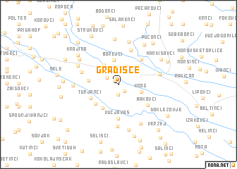 map of Gradišče